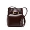 Retro leather women's shoulder bag, premium bucket bag, retro first-layer cowhide messenger bag, women's shoulder messenger bag