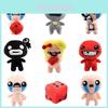 Cartoon Meat Boy Hug Cat And Cry Isaac Dice Girl Game Characters Plush Toys For Kids Collectible Gift