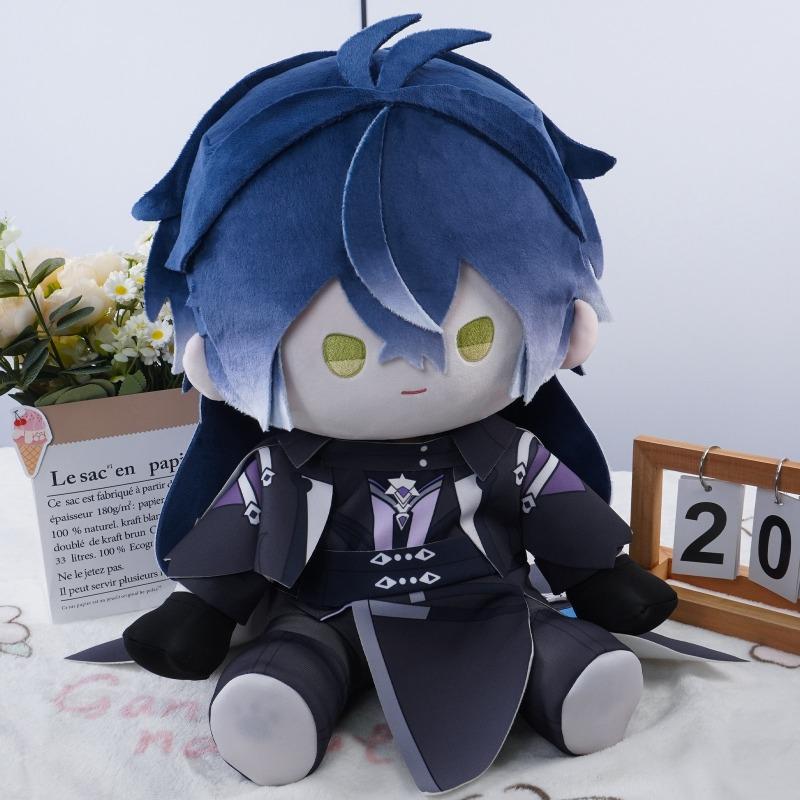 40cm Anime Game Genshin Impact Flins Kawaii Cosplay Soft Cotton Doll Body Cartoon Dress Up Clothing Sitting Toy Figure Fans Gift