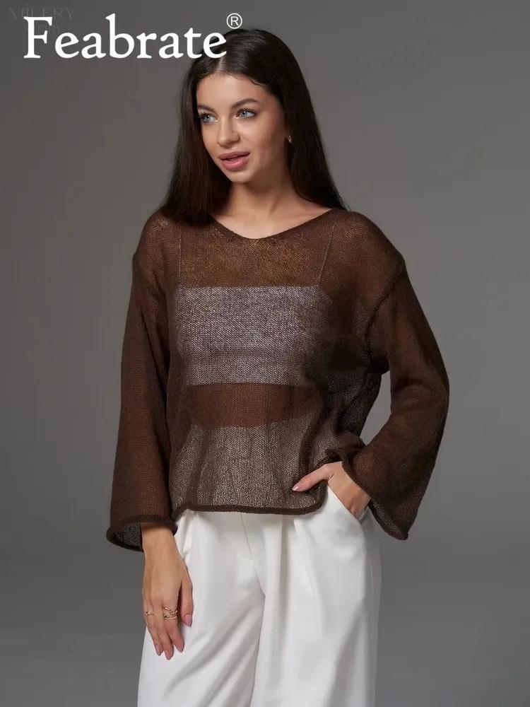 Thin Round Neck  Sleeve Knitted Bottoming Shirt