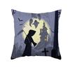 Home Decor Halloween Cushion Cover Skull Cat Scary Pumpkin Bat Castle Print Square Pillowcase Party 45X45Cm Funda De Almohada