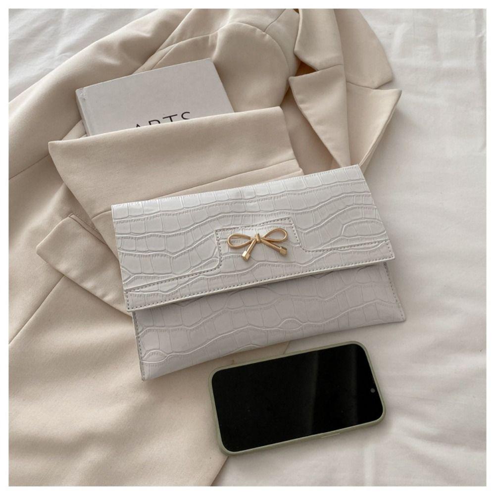 Purse Ladies Clutch Bag Handbag Evening Banquet Bag Casual Bow Envelope Bag  Office