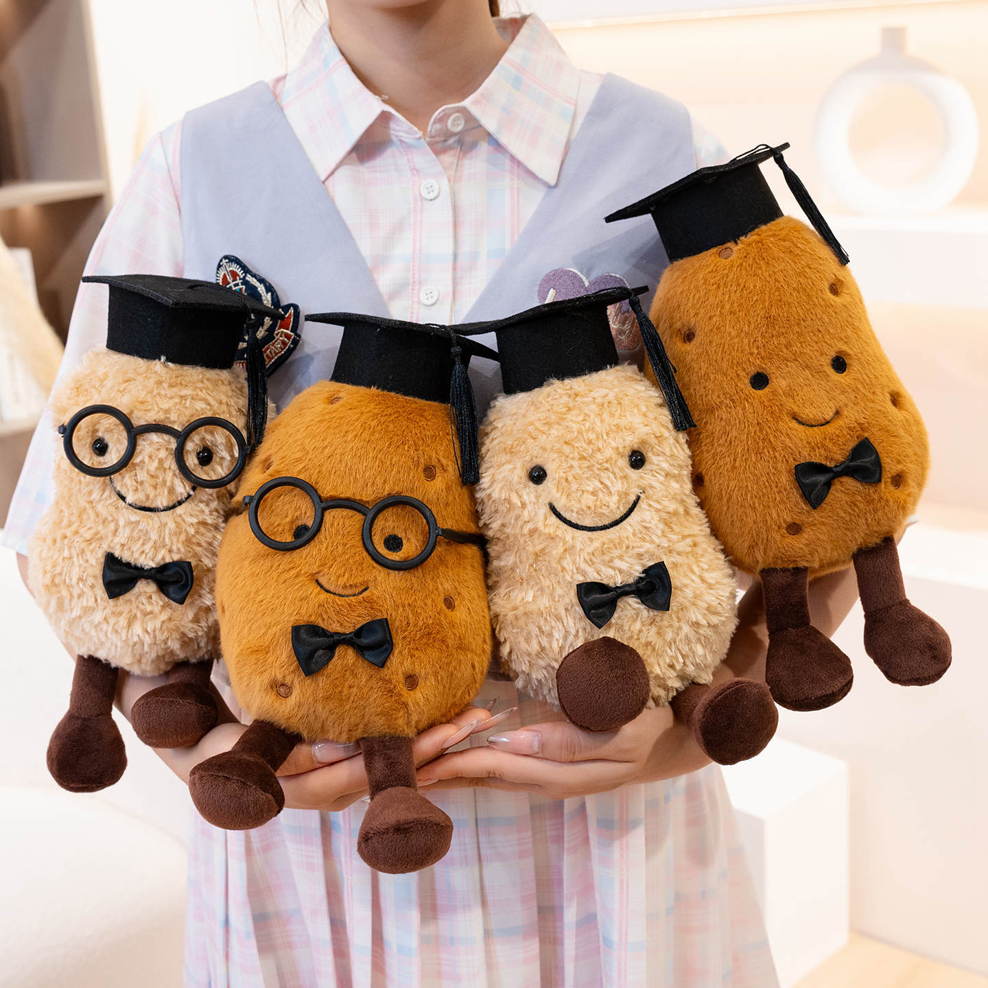 Writing A Notebook Boys Simulation Fun Graduation Peanuts Potato Doll Cute Potato Plush Toy Dolls And Girl Gift