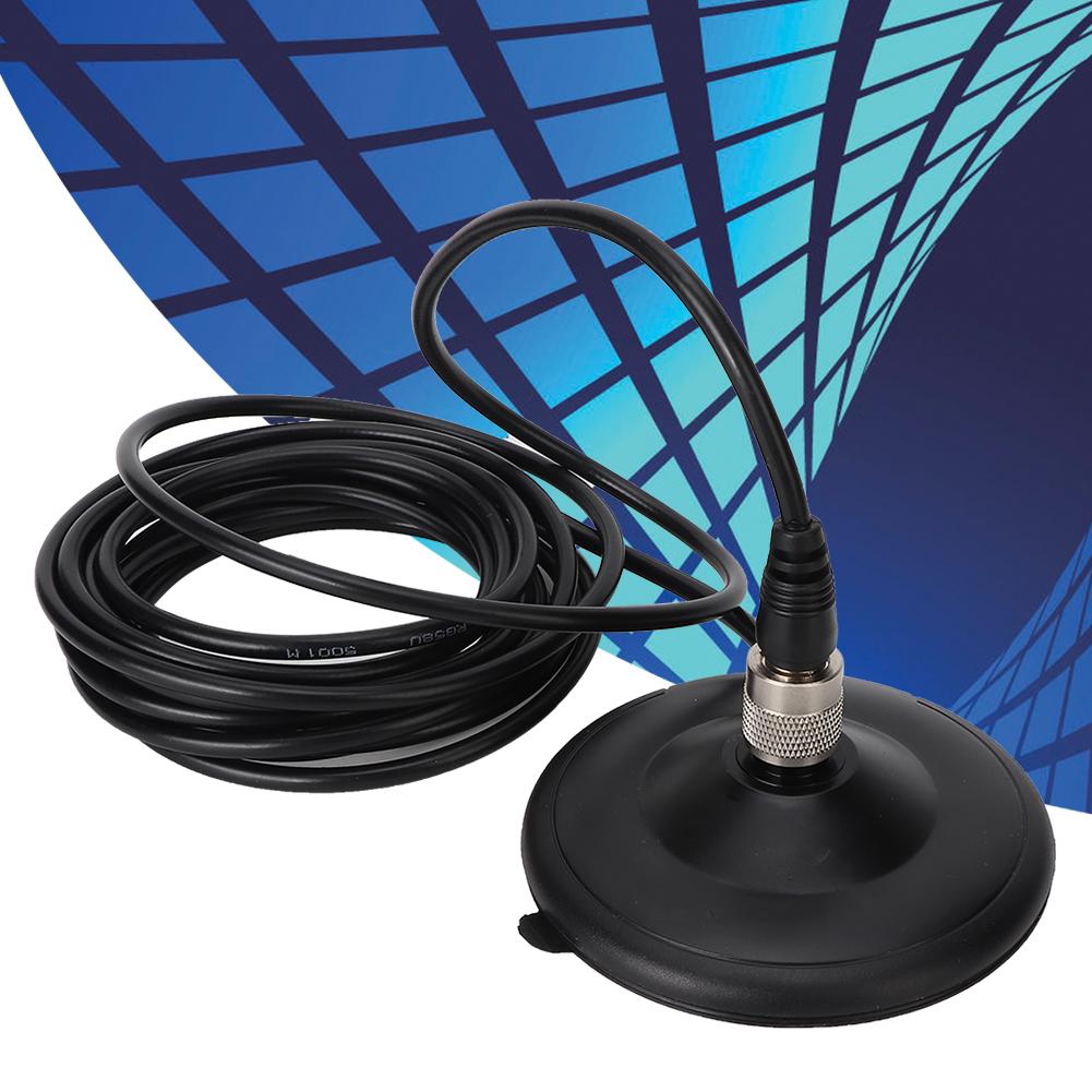 K707 VHF UHF Ultra Subțire Mini Puternic Radio Auto Mobil Antenă Magnetică Sucker Mount Base