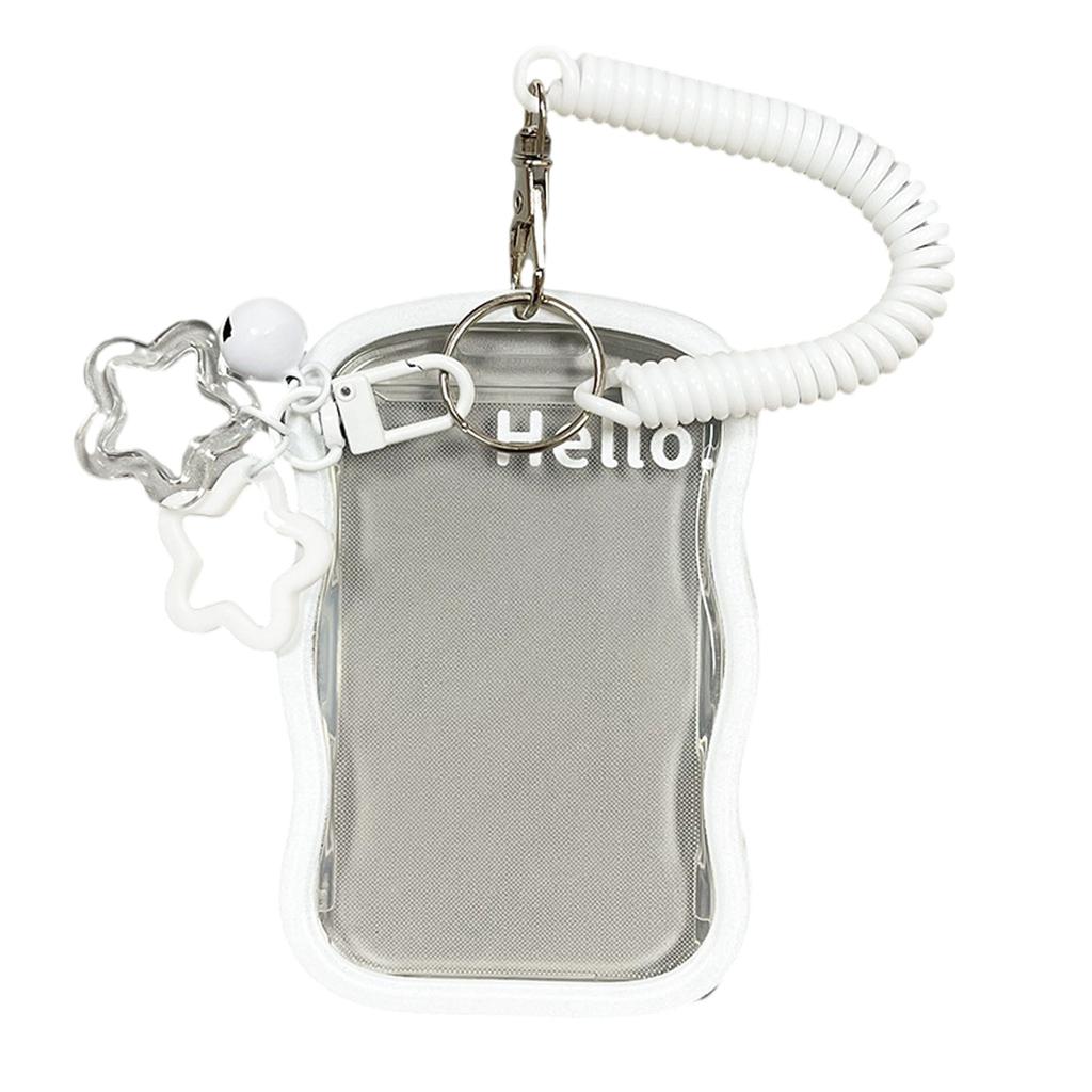 Silikon Fotokartenhalter Kpop Fotokartenhalter mit Schlüsselanhänger Ausweishalter Anhänger Schlüsselanhänger Studentenausweishüllen