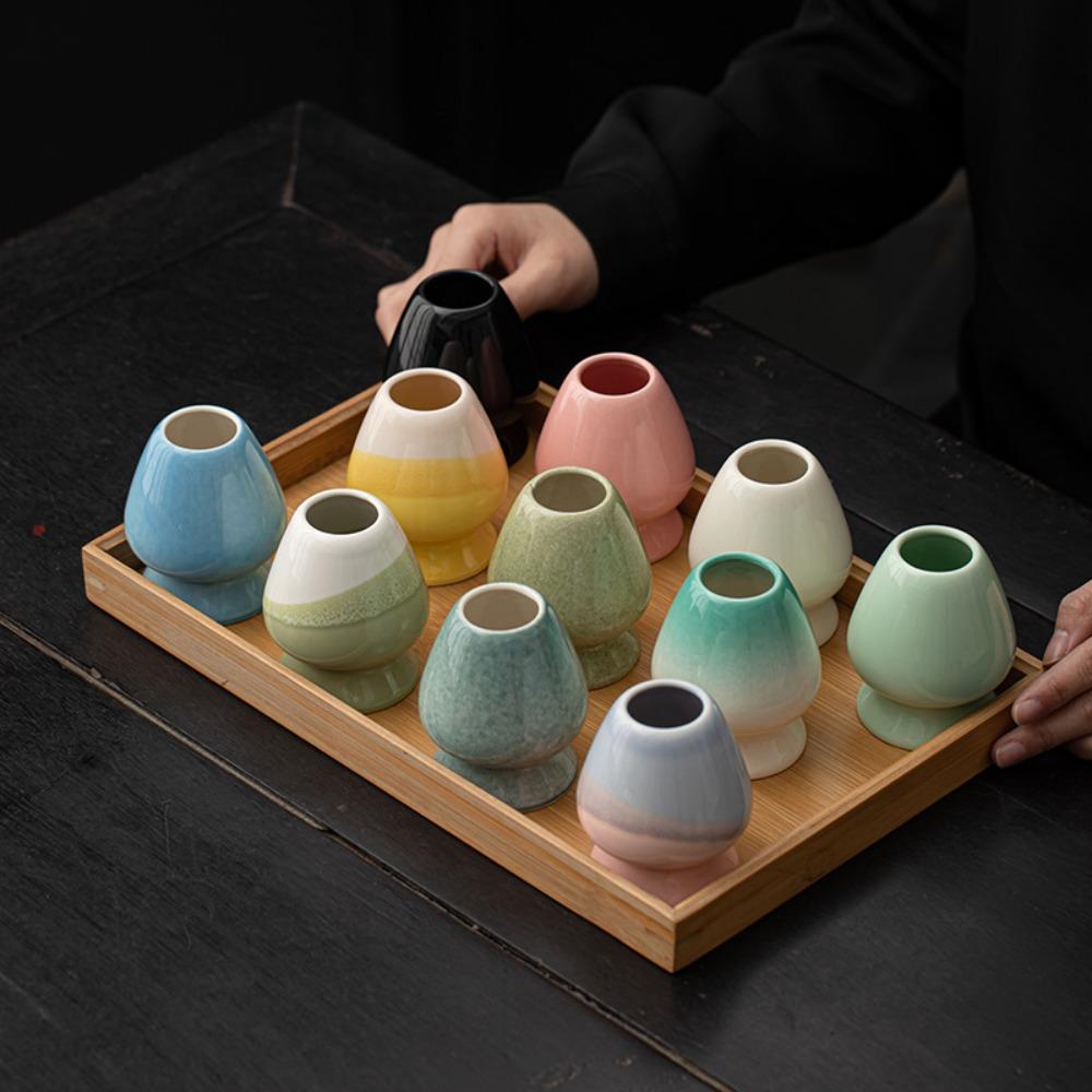 Suport neted pentru Matcha Ceramică Bambus Suport pentru Matcha Chasen pentru Accesorii Set de Ceai