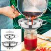 Stainless Steel Wide Mouth Funnel Canning Funnel Cup Jam Salad Dressing Hopper Filter For Jar Canned Filteroil Wine Water Spices