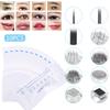 10Pcs/Set 10Types Eyebrow Tattoo Cartridge Rotary Electric Microneedle Stamp Skin Pen Needle