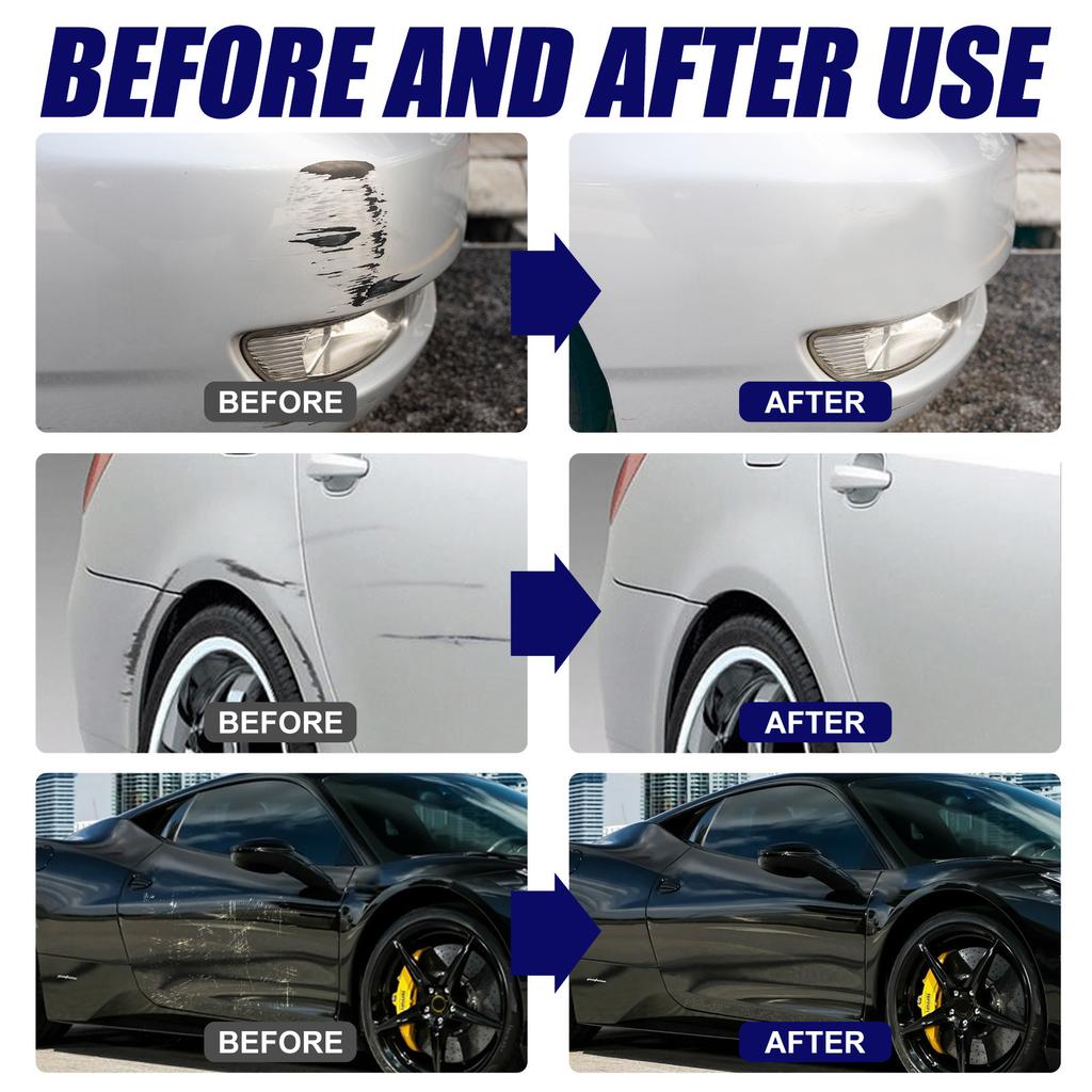 Scratch Remover - Car Paint Repair Wax, Fix Light Scratches & Scuffs, Portable Car Polish Kit for All Vehicles