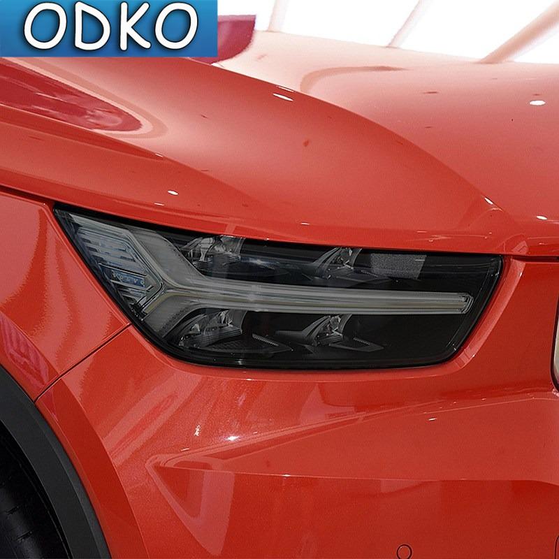Rauchschwarzer TPU-Aufkleber Transparente Scheinwerfer-Schutzfolie Für Volvo XC40 XC60 XC90 S60 S90 V60 V90 2014- Zubehör