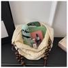 Handmade Crochet Underarm Tote Bag - Casual Lazy Style Shoulder Bag