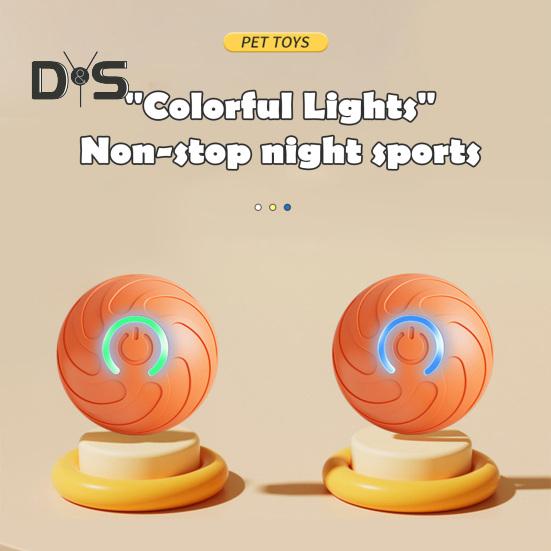 Míč na skákání pro domácí mazlíčky s LED světlo Nuda Úleva od stresu Chytrý interaktivní skákací míč pro kočku Psa USB dobíjecí elektrický automatický pohyblivý třepací míč