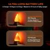 USB Oppladbar 3D Falsk Ild Nattlys 3 Moduser IP44 Vanntett Lys Innendørs Dekor