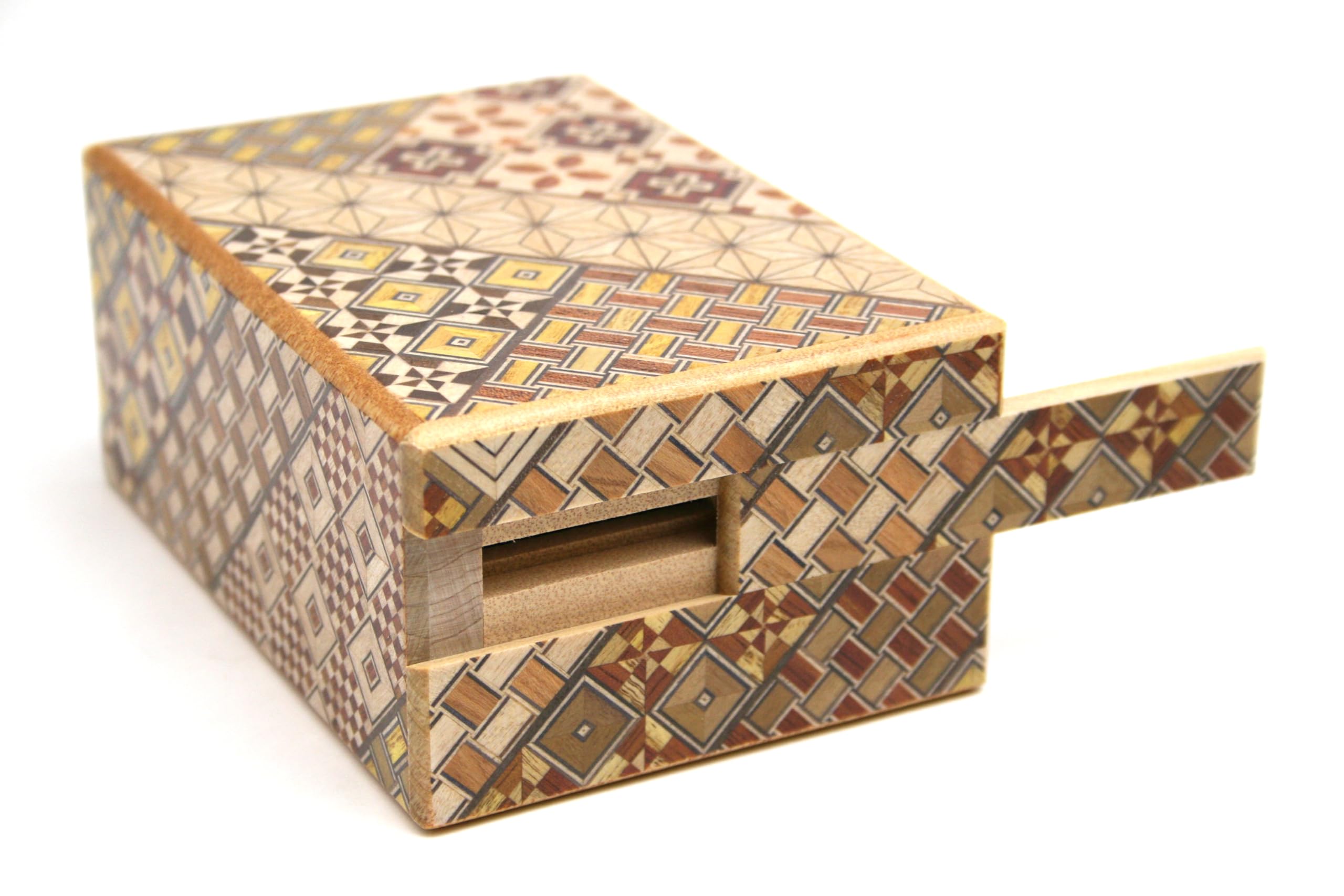 

Hakone marquetry secret box mechanism piggy bank 9-time