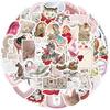 60pcs Coquette Stickers Cute Vinyl Laptop Stickers, Waterproof Aesthetic Stickers, Pink Sticker Pack for Girls Water Bottles Laptop Computer Phone