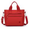 Borsa Tote Versatile in Nylon con Tasche Multiple con Zip Tracolla Regolabile Borsa a Spalla Casual per Donne Quotidiana
