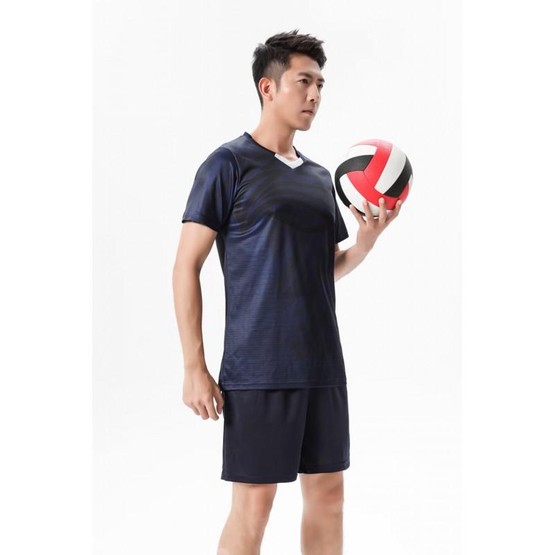Men Women Short Sleeve Volleyball Jersey Set Quick Dry Breathable Team Uniforms Training Competition