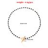 2024 New Fashion Luxury Black Crystal Glass Bead Chain Choker Necklace For Women Flower Lariat Lock Collar  Gifts