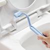 Portable S Shape Long Handle Toilet Corner Cleaning Plastic Brush