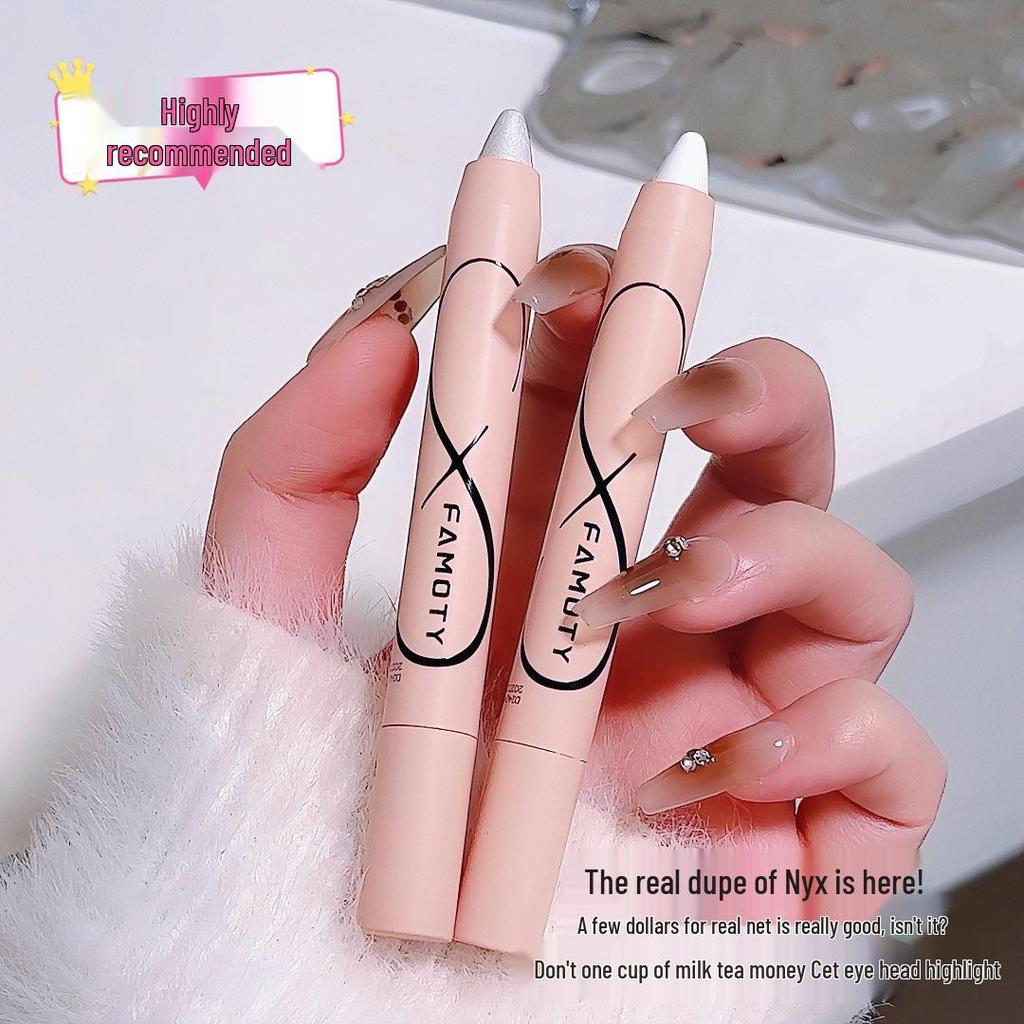 Pearly White Brightening Eye Highlighter Pen with Shimmer for Puffiness
