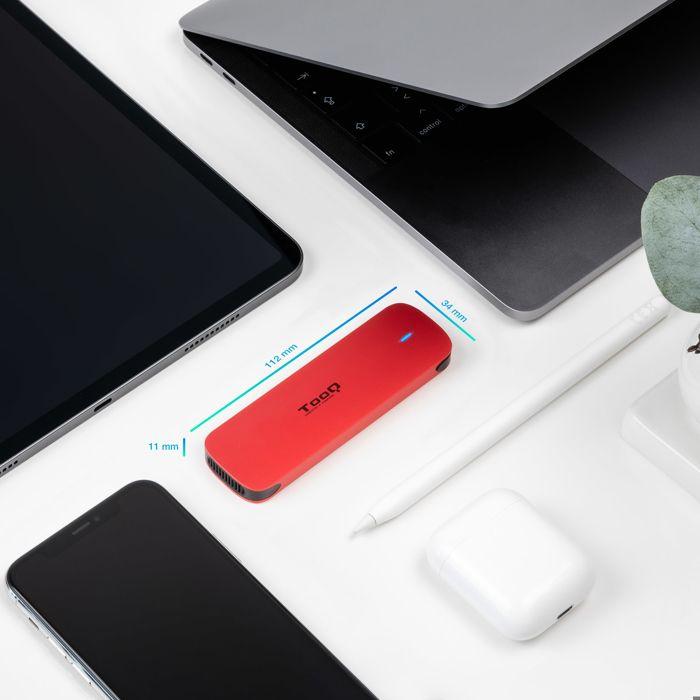 USB-C 3.2 externes Gehäuse TooQ TQE-2201 - NVMe M.2 Typ 2280