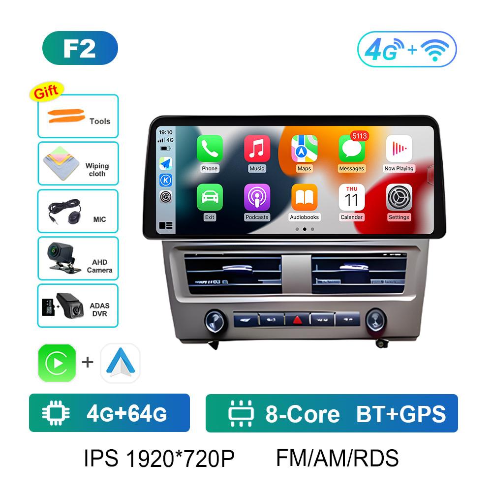 12.3 inch Touch Screen Wireless Carplay for Nissan Tiida C11 2005 2006 2007 2008 - 2010 GPS Navigation Bluetooth Cooling fan 4G