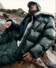 [City Leisure] Sheer Ripstop Hooded Down Short Padded Jacket [Khaki]