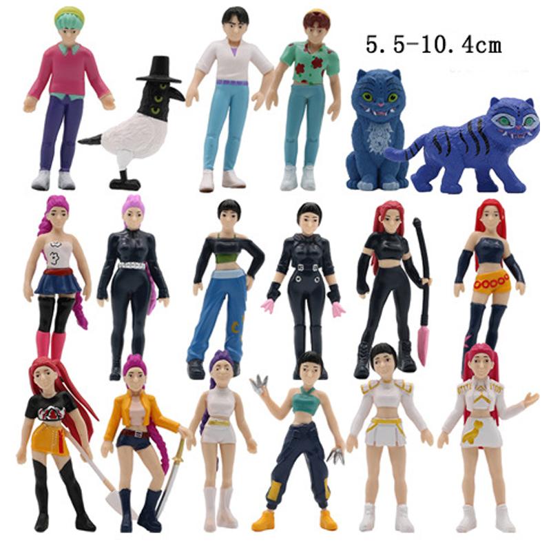 Figure Cacciatori di Demoni Figure Huntrix Figura Kpop Cacciatori di Demoni Giocattolo Tigre Derpys Rumi Cervellotico Italiano Statuetta Ornamento