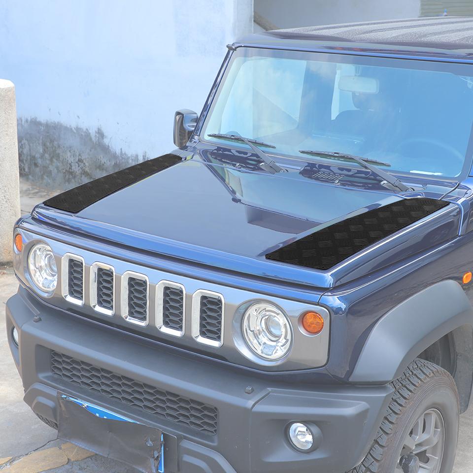 ABS Capac Decorativ Capotă Motor Autocolant Potrivit Pentru Suzuki Jimny 2019 În Sus Accesorii Exterioare Metal