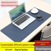 Custom Waterproof Leather Mouse Pad: Solid Color, Large Desk Mat with Logo