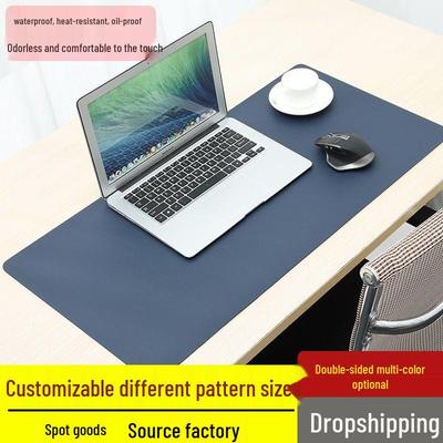 Custom Waterproof Leather Mouse Pad: Solid Color, Large Desk Mat with Logo
