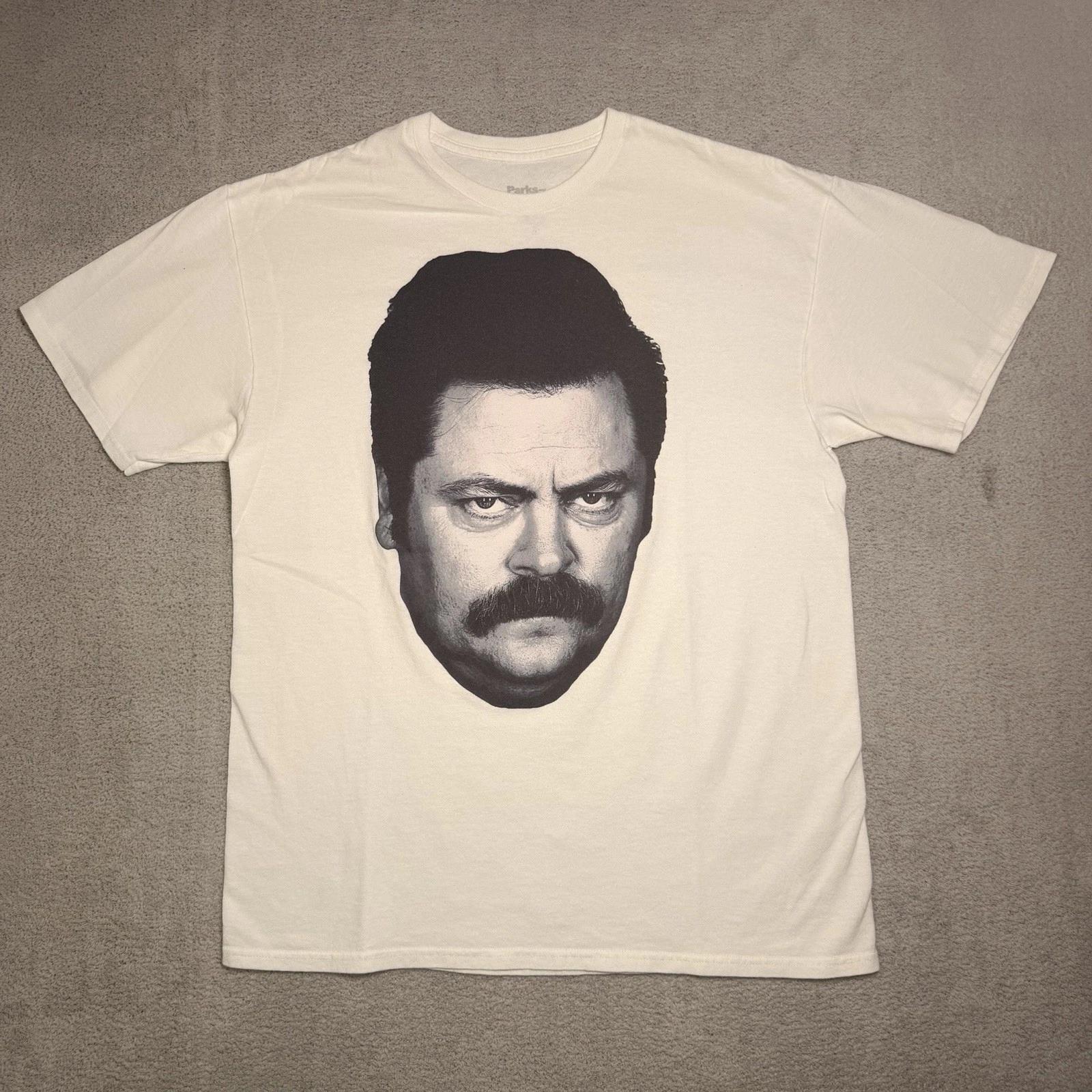 Ripple Junction Parks & Recreation Graphic T Shirt Adult Large Ron Swanson 4XL