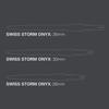 Target Darts Swiss Storm ONYX Dart Points (3 pieces) 26mm/30mm/35mm - Silver/Gold/Black. Replacement Steel Dart Points (30mm, Black).