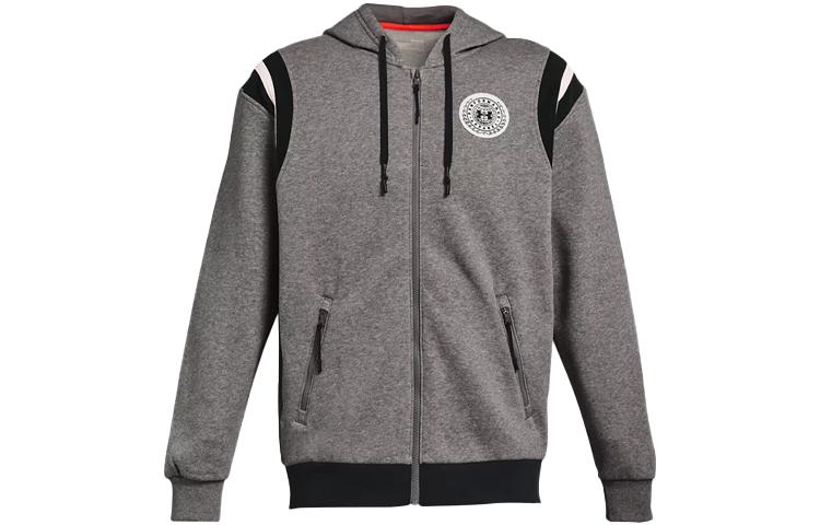 Under Armour Rival Jackets Men s Gray Hooded Moderate Other 1366303-067 L