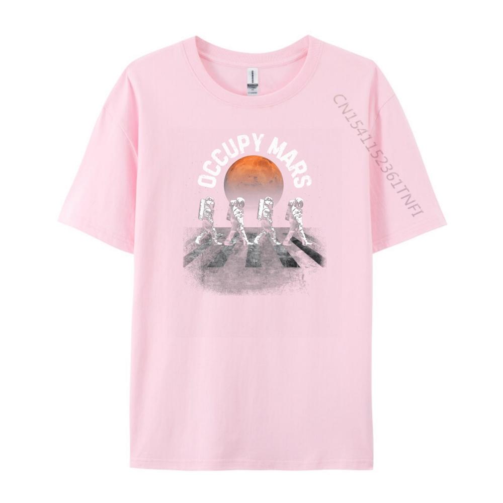 Occupy Mars Astronauts Walking Anime T Shirts Summer Vintage Vintage Style