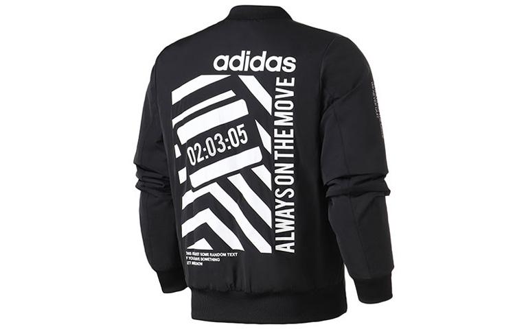 Adidas Neo Puffer Jackets Men s Black Baseball Collar Moderate Baseball Puffer Jacket DZ7575 L