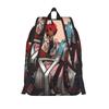 R-Radiostatic Vox Alastor  Fashion Backpack with Pocket High School Work  Daypack for Men Women Laptop Canvas Bags