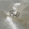 Cold Versatile Aesthetic Butterfly Ring For Women Featuring Elegant Pearl And Adjustable Design