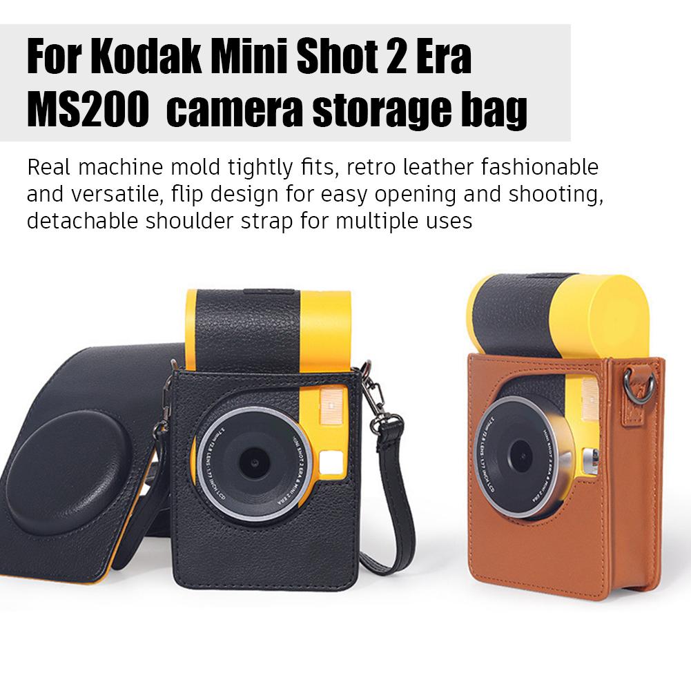 For Kodak Mini Shot 2 Era MS200 Camera Storage Bag Camera Bag Anti Drop Storage Protective Cover Storage Bag Crossbody Bag