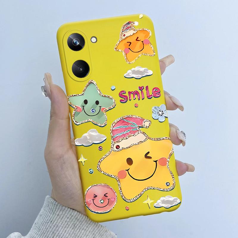For Realme 10 Pro Phone Case RMX3661 Butterfly Flower Girl Design Soft Silicone TPU Back Housing for Realme 10Pro 5G 2022 Cover