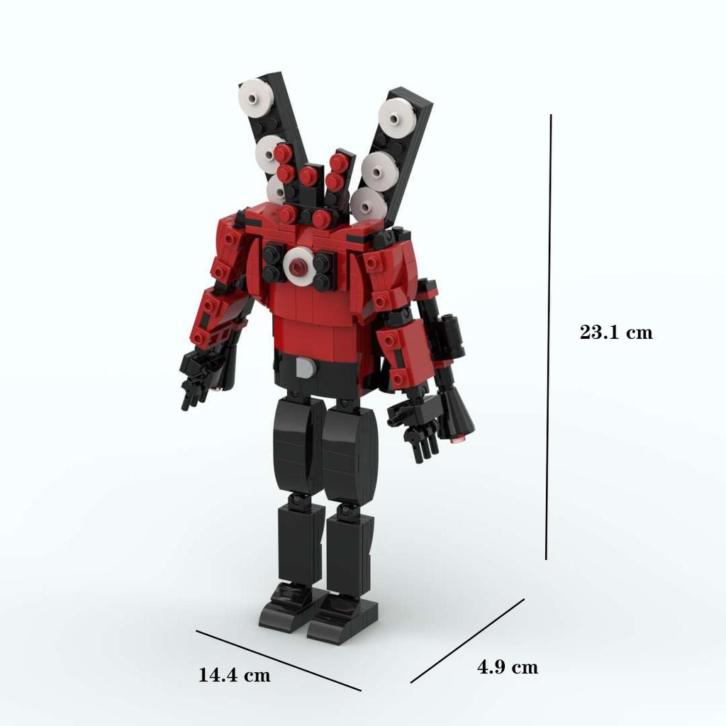 Hot New A Series of Skibidi Toilet Man Drill Male Titan Man Female TV Personality Building Blocks Set Toy for Kids New Year Gift