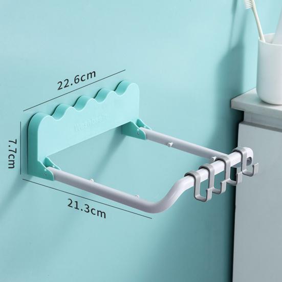 Washbasin Shelf No Punching Suction Cup Foldable Bathroom Toilet Wall Washbasin Hanger Household Products