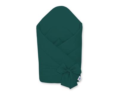 Double-sided Soft Cotton Baby Wrap with Ties - Bottle Green