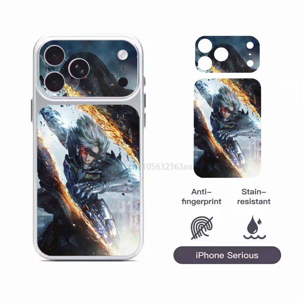 

M-Metal Gear Solid Raiden Removable HD/Matte Full Coverage Films For iPhone 17 Pro Max 17 Pro iPhone17pro