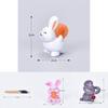 Delightful Mid-autumn Festival Series Resin Rabbit Eat Mooncake Micro Landscape Decoration
