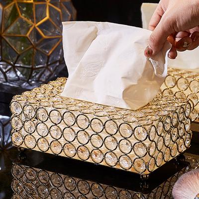 Künstliche Kristall Tissue Box Papier Rack Büro Tisch Dekoration Gesichts Fall Halter Abnehmbare Serviette Tablett Lagerung