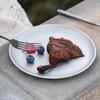 Titanium Outdoor Camping Plate Ultralight Portable Round Frosted Dish for Cooking Picnic Hiking Camping Backpacking Travel