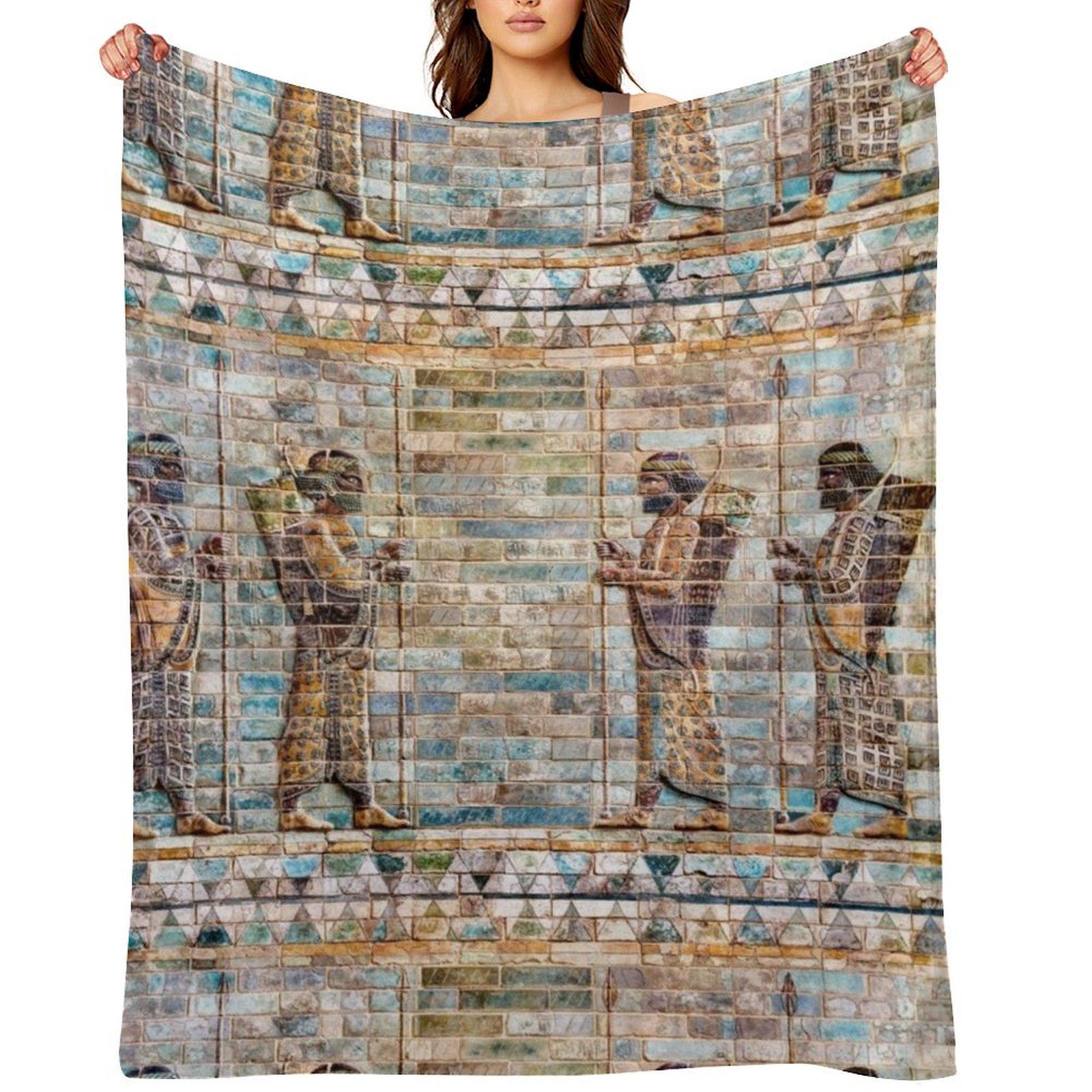 Four Persian Immortals 04 Throw Blanket warm for winter Bed linens decorative valentine gift ideas Blankets 30x40in