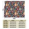 Day of the Dead Halloween Flannel blanket Sugar Skull Flower Customized Throw blanket for Home 200x150cm Bedspread