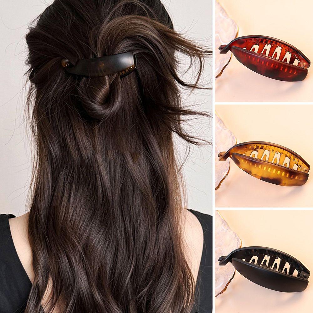 

Simple Hair Claw Gradient Color Barrettes Fashion Hairpins for Women Girls жовтий